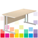 CANTILEVER FRAME DESKS, RECTANGULAR, 1200mm width, Beech, Smartbuy