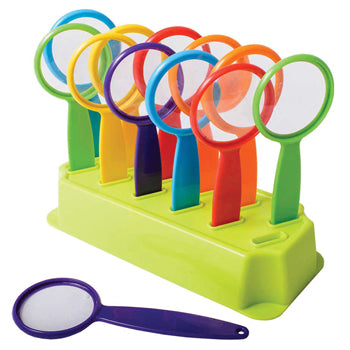 HANDY MAGNIFIERS IN STAND, Pack of 12