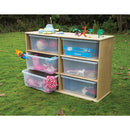 DURAPLAY OUTDOOR RANGE, Storage with 6 Clear Trays, Each