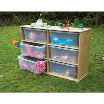 DURAPLAY OUTDOOR RANGE, Storage with 6 Clear Trays, Each