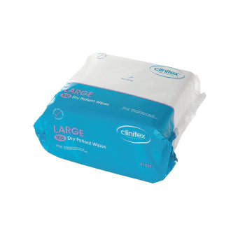 WIPES, Dry Incontinence Wipes, 300 x 350mm, Pack of 100