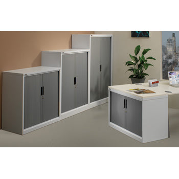 SIDE TAMBOUR UNITS, 2000mm height, Black, Silverline