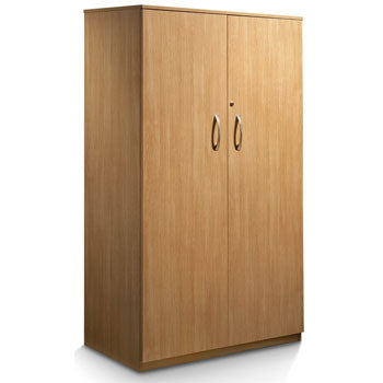 LOCKABLE DOUBLE DOOR CUPBOARD, 1800mm height, Beech, EMERGENT CROWN