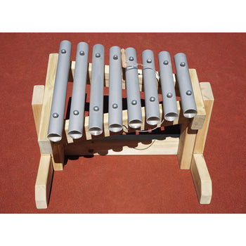 OUTDOOR LEARNING, MUSIC TABLES, Chimes, 400mm height, Set