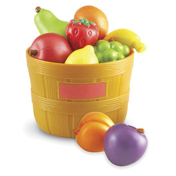 PLASTIC TUB OF FRUIT, Age 18 mths+, Set of 9