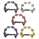 HALF MOON TAMBOURINES, Pack of 5