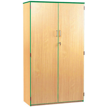 COLOURED EDGE RANGE, CUPBOARDS, 1 Fixed and 4 Adjustable Shelves, Blue