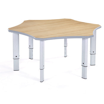 HEIGHT ADJUSTABLE TABLES, FLOWER, Light Grey