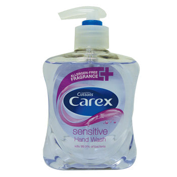 HAND SOAPS - PUMP ACTION, CUSSONS CAREX, Sensitive, Case of 6 x 250ml