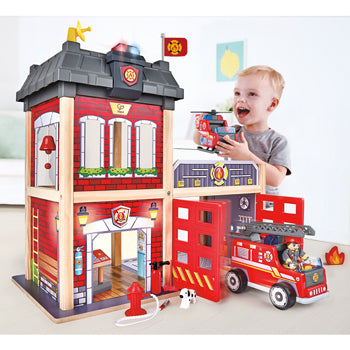 WOODEN TOYS, FIRE STATION, Each