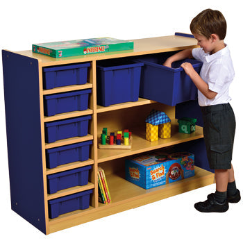 MILAN STORAGE RANGE, 3 LEVEL MULTI STORAGE UNIT, Blue, Each