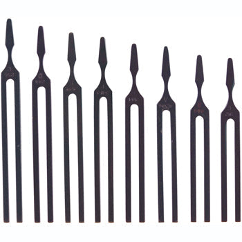 TUNING FORKS, Assorted High Quality, Boxed Set of 8