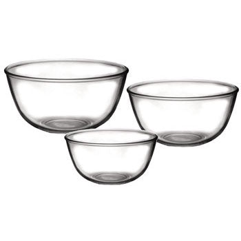 CLEAR, MIXING BOWLS, 240mm dia., 3 litres, Each