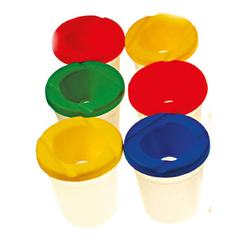 NON-SPILL POTS, Pot and Lid, Pack of 6