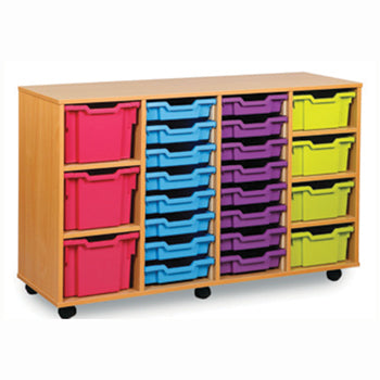 MOBILE TRAY UNITS, SLIDING DOOR UNITS, 23 Tray Unit, Without Sliding Doors