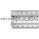 RULERS, PLASTIC, 30cm/300mm Magnifying, Each