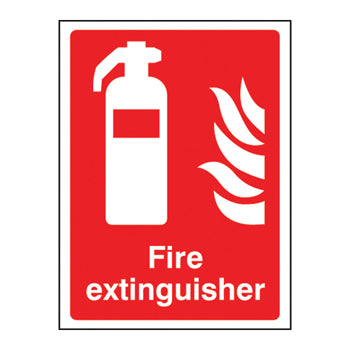 SAFETY SIGNS, FIRE EQUIPMENT SIGNS, Self Adhesive, Fire extinguisher, 150 x 200mm, Each