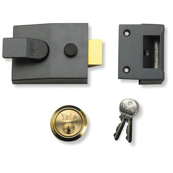 LOCKS, CYLINDER RIM YALE, SECURITY DEADLOCKING LATCHES, 60mm, 89PB, Each