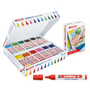 PENS, WASHABLE FIBRE TIP, BROAD, Edding Colourmarker, Bullet Nib - 3mm line width, Assorted, Pack of 12