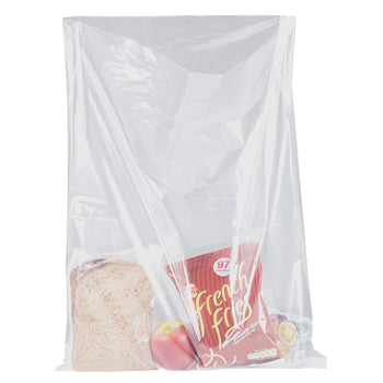 BAGS, Polythene, General Purpose, Food Grade, 400g (100 micron), 450 x 600mm, Pack of 400