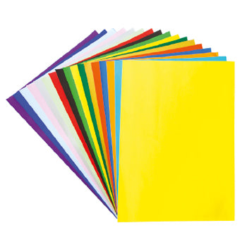 POSTER PAPER, SHEETS, Brights & Metallics, 760 x 510mm, Light Orange, Pack of 25