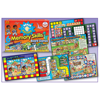 SMART KIDS, MEMORY SKILLS BOARD GAMES, Set of 6