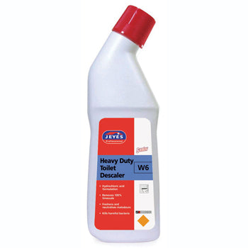 TOILET CLEANING, W6 Heavy Duty Toilet Descaler, JEYES Professional, 750ml