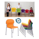 CHAIR 2000, 4 LEG CHAIR, Sizemark 4 - 380mm Seat height, Purple