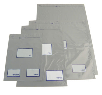 POLYTHENE MAIL BAGS, 310 x 250mm, Self-Seal, Pocket, Pack of 100