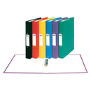 RING BINDERS, A4, 2 RING ('O' Shaped), Recycled Ring Binders, 25mm Capacity, Purple, Box of 10