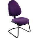 HIGH BACK CANTILEVER VISITOR CHAIR, No Arms - 470mm width, Belize, EMERGENT CROWN CONTRACT OFFICE