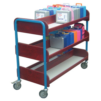 STEEL LUNCHBOX TROLLEYS, 60 Boxes, Blue, Each