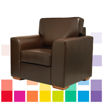 CHAIR, Faux Leather, Brown, CRAFTSMAN CONTRACT FURNITURE LTD