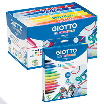 GIOTTO Decor Textile Markers, Set of 48