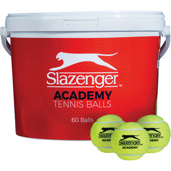 BUCKETS OF TENNIS BALLS, Slazenger Academy, Bucket of 60 balls