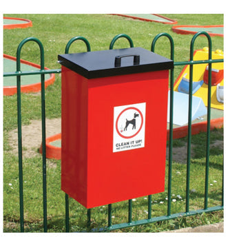 WASTE DISPOSAL, WDB/LU DOG WASTE BIN, Red, WYBONE, Each