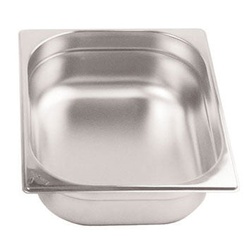 GASTRONORMS, STAINLESS STEEL, Size 1/2 (265 x 325mm), 100mm deep, Each