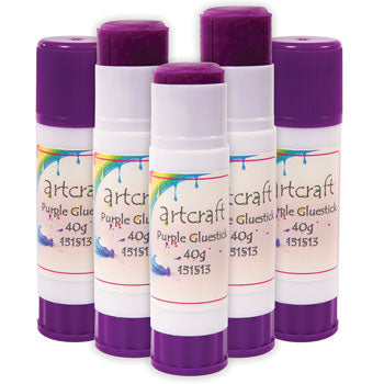 GLUE STICKS, Colour Changing, Pack of 12 x 40g