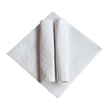 NAPKINS, WHITE, 1 Ply, 300mm Square, White, Case of 5000