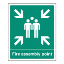 SAFETY SIGNS, FIRE SIGNS, Fire Assembly Point, 250 x 300mm, Each