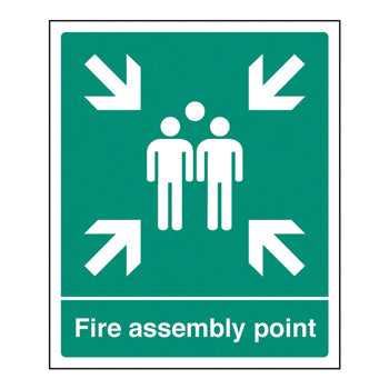 SAFETY SIGNS, FIRE SIGNS, Fire Assembly Point, 250 x 300mm, Each