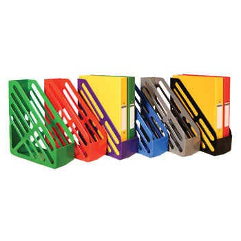 MAXI MAGAZINE FILES, Red, Box of 6