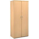 FAST TRACK, SELF ASSEMBLY RANGE, TWO DOOR CUPBOARDS, 1790mm height with 4 shelves, Oak