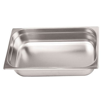 GASTRONORMS, STAINLESS STEEL, Size 1/1 (530 x 325mm), 65mm deep, Each