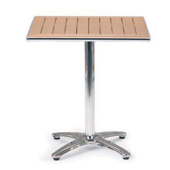 NO-WOOD CAFE FURNITURE, PEDESTAL TABLE, Square, 700 x 700 x 720mm height