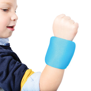 BLUE WEIGHTED WRIST BANDS, 200g, Pair