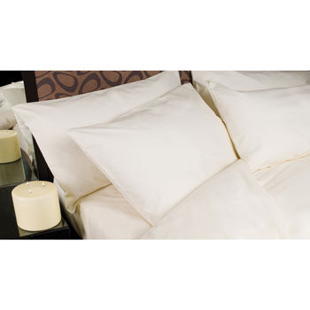 PLAIN COLOUR CO-ORDINATED BEDDING, Pillowcase, Ivory, Each