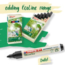 EDDING ECOLINE RANGE, Edding 21 Permanent Marker, Black, Pack of 10
