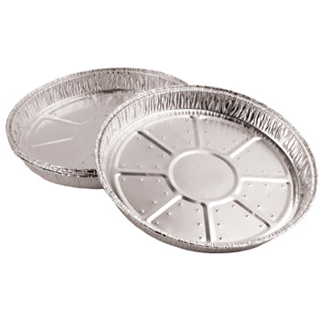 ALUMINIUM FOIL BAKING/SERVING DISHES, Flan Case, 215 dia. x 24mm, Pack of 6