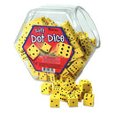 FOAM DICE, Dots, 16mm, Set of 200
